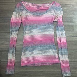 Old Navy Pink and Grey Long Sleeve